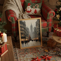 Manhattan Christmas Through Winter Fog