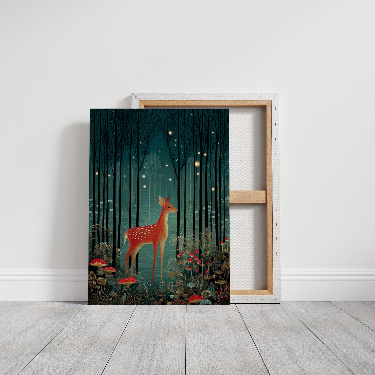 Fireflies Dance With Forest Fawn