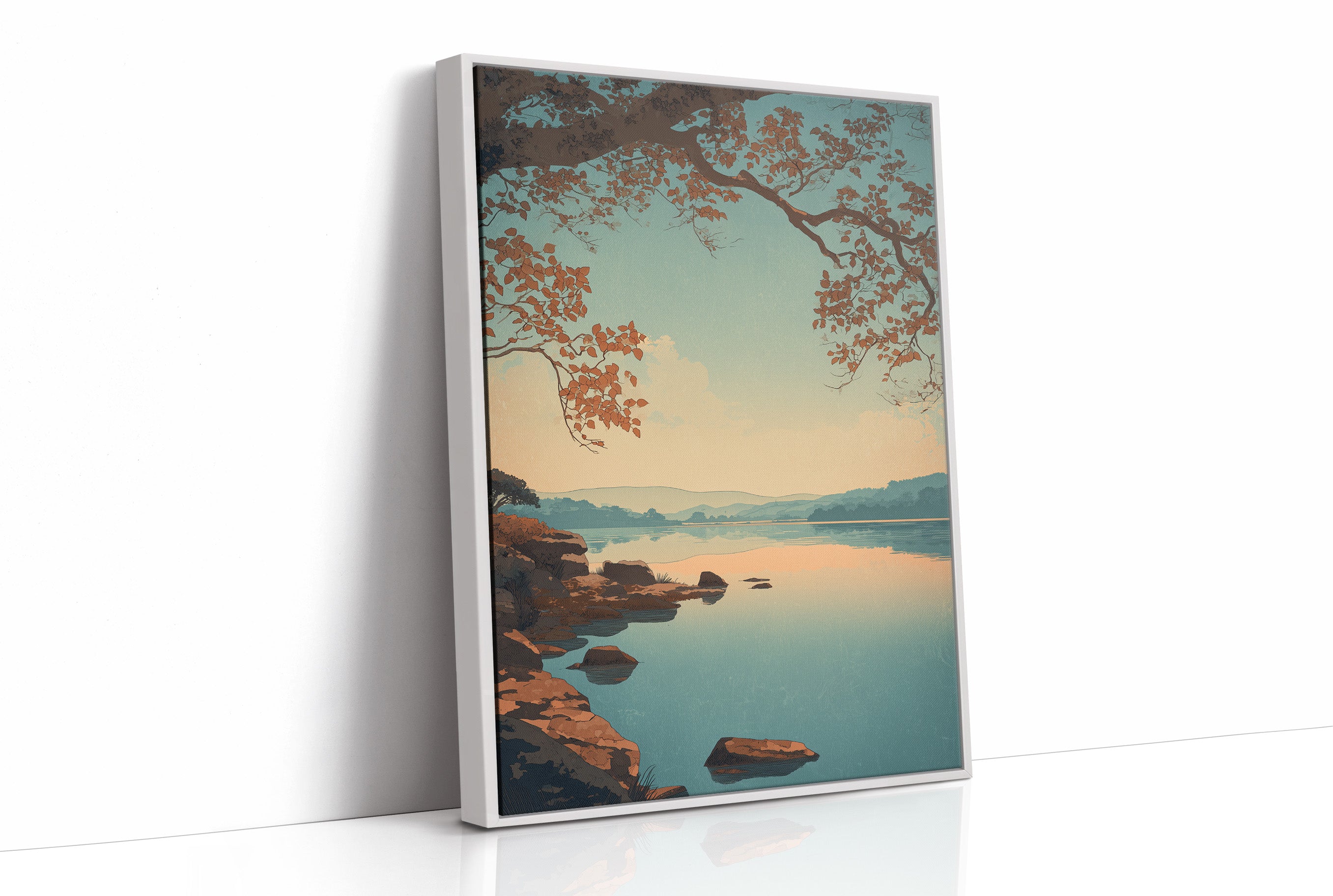 When October Leaned Over Water
