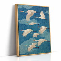 Eight Cranes and a Blue Forever
