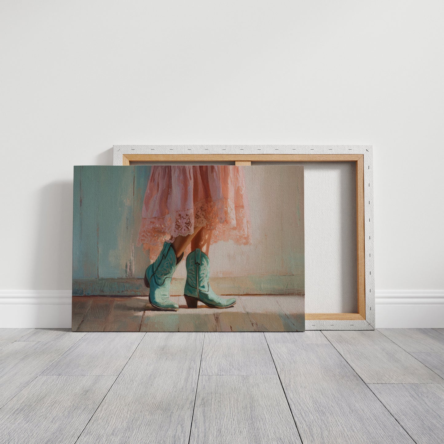 Turquoise Steps Meet Lace Hem
