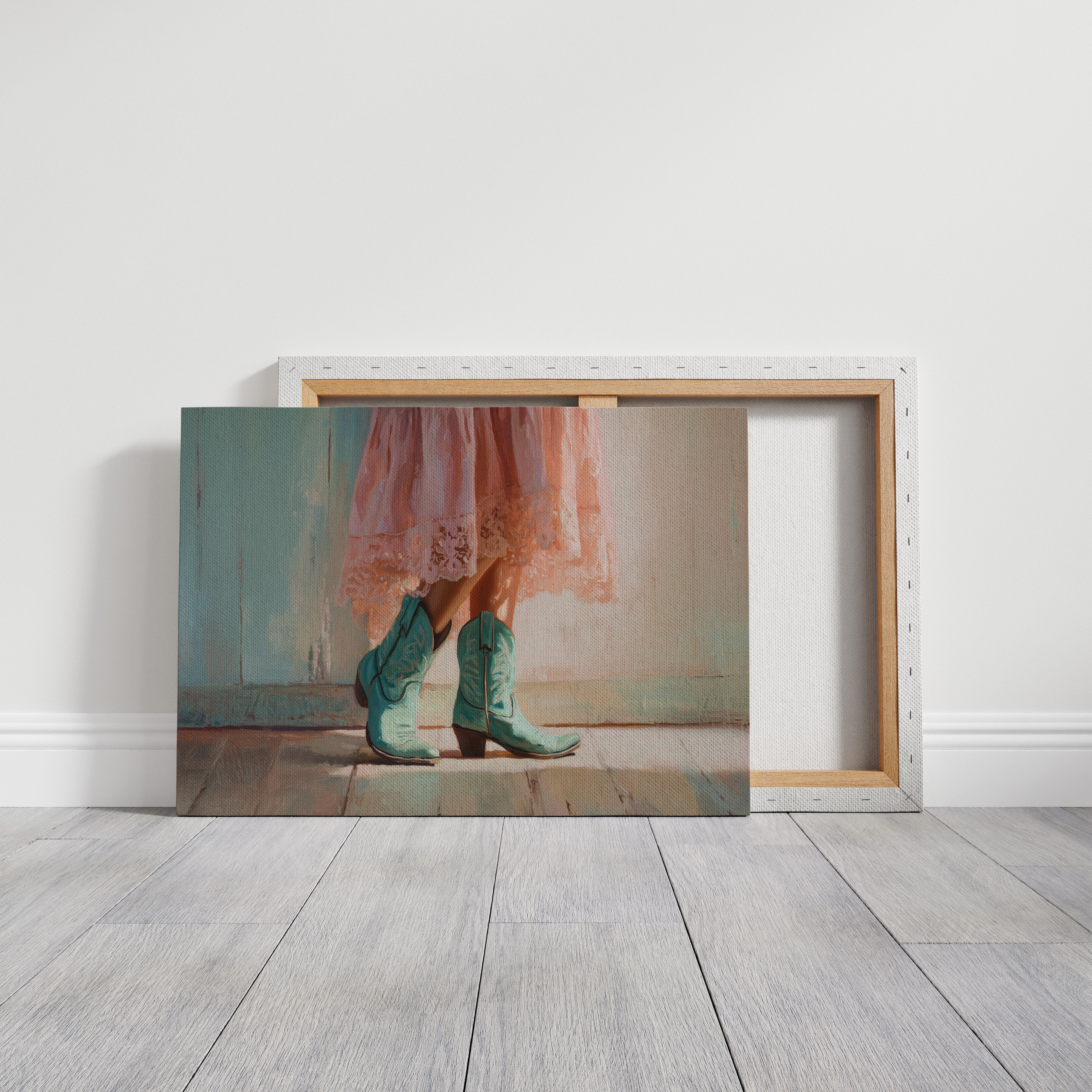 Turquoise Steps Meet Lace Hem