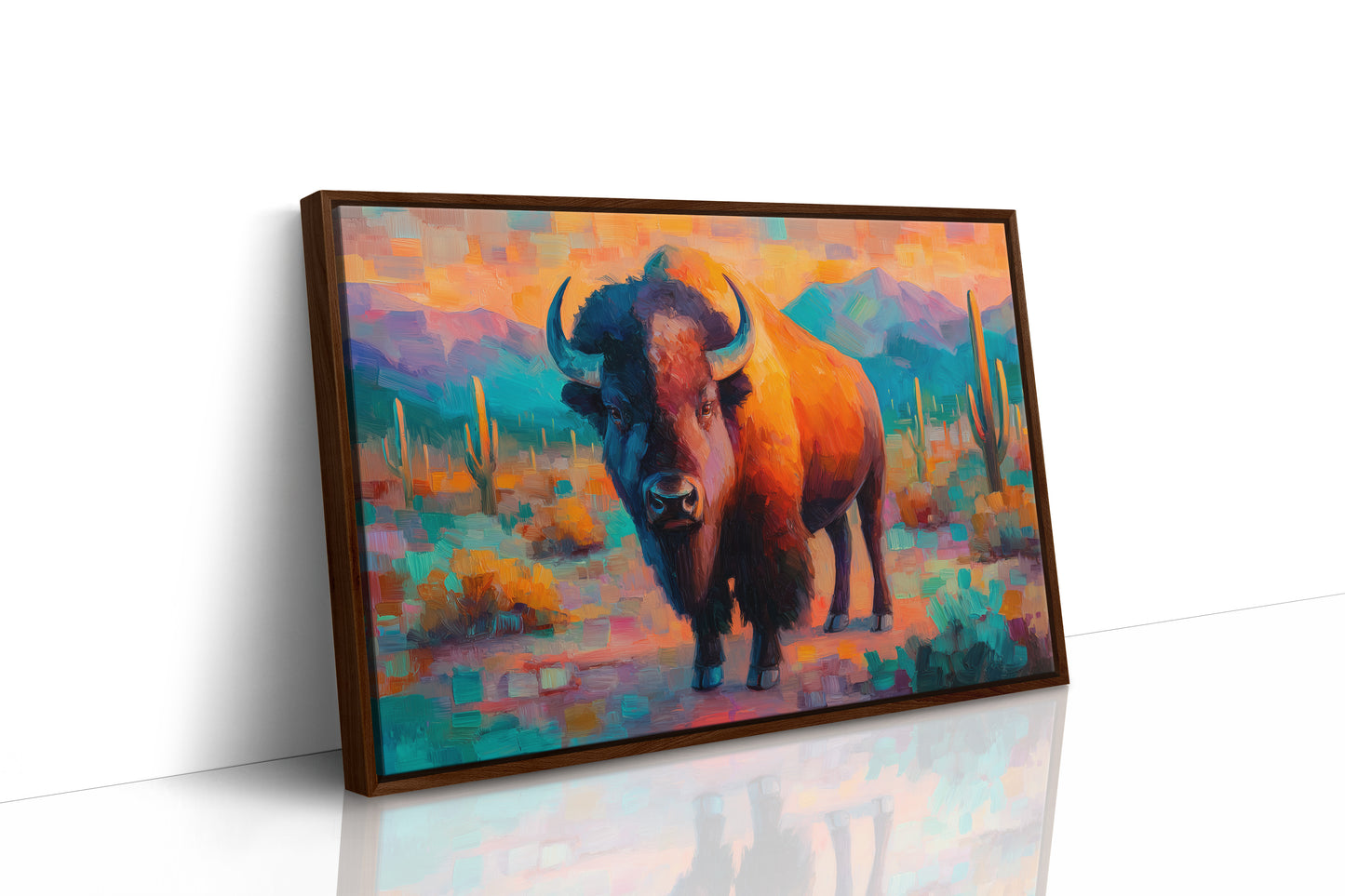 Sunset Bison Claims Desert Thunder