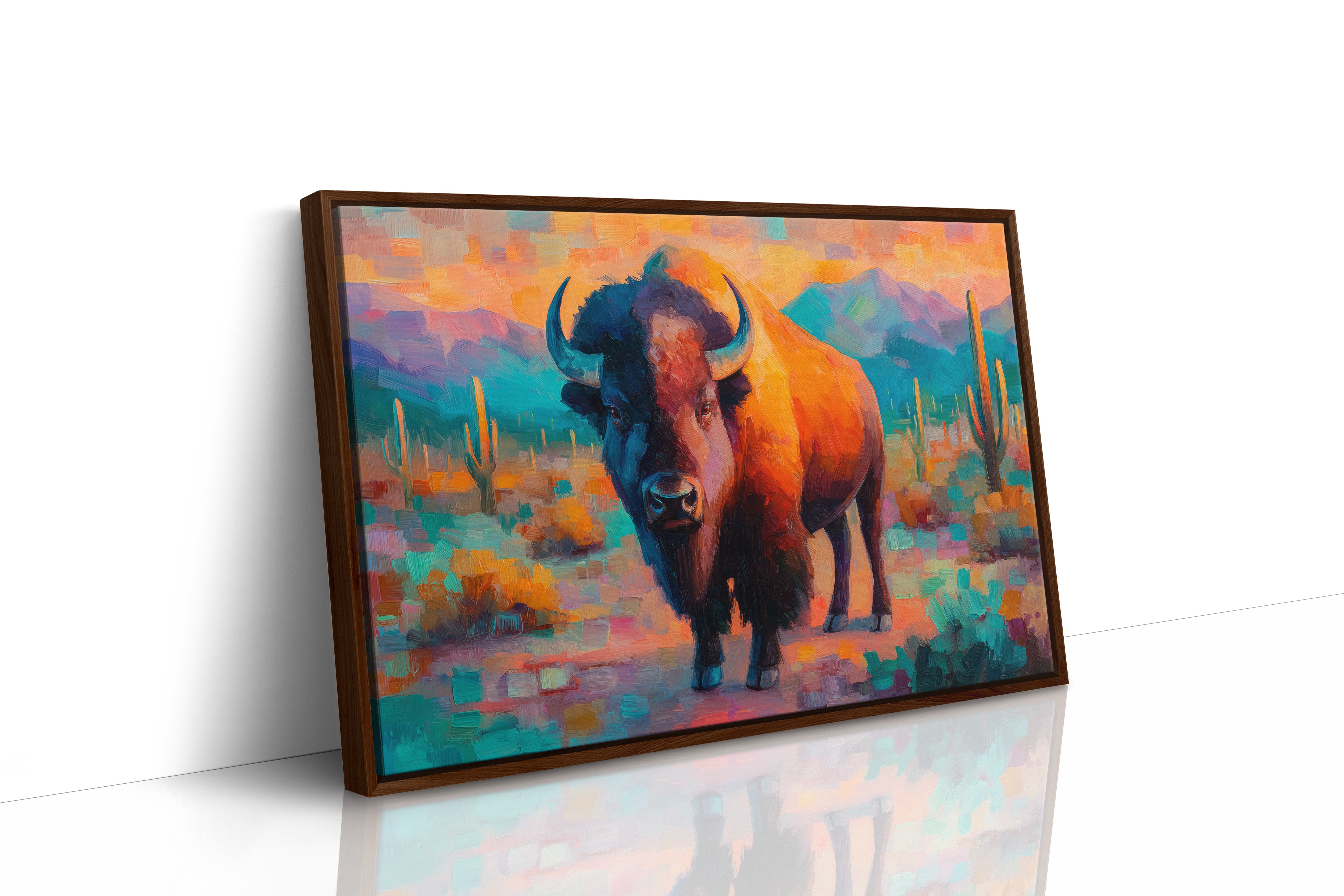 Sunset Bison Claims Desert Thunder