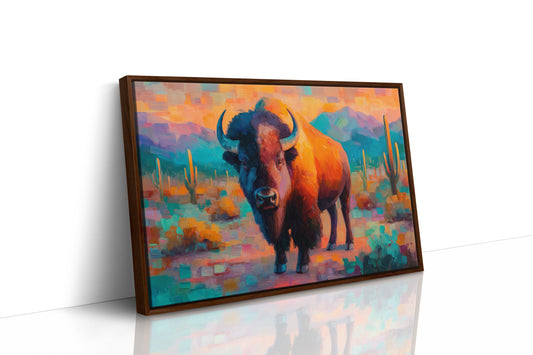 Sunset Bison Claims Desert Thunder