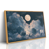 Moon Between The Clouds