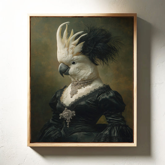 Elegant Feathers Worn Like a Crown
