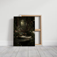 Secret Garden Behind Marble Sink