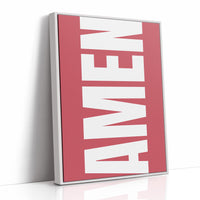 Bold Letters Against Rose Canvas