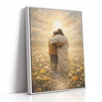 Ethereal Embrace in Golden Meadow