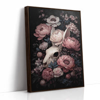 Skull Blossoms Against Velvet Night