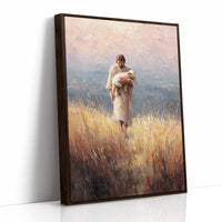 Gentle Guardian Traverses Golden Fields