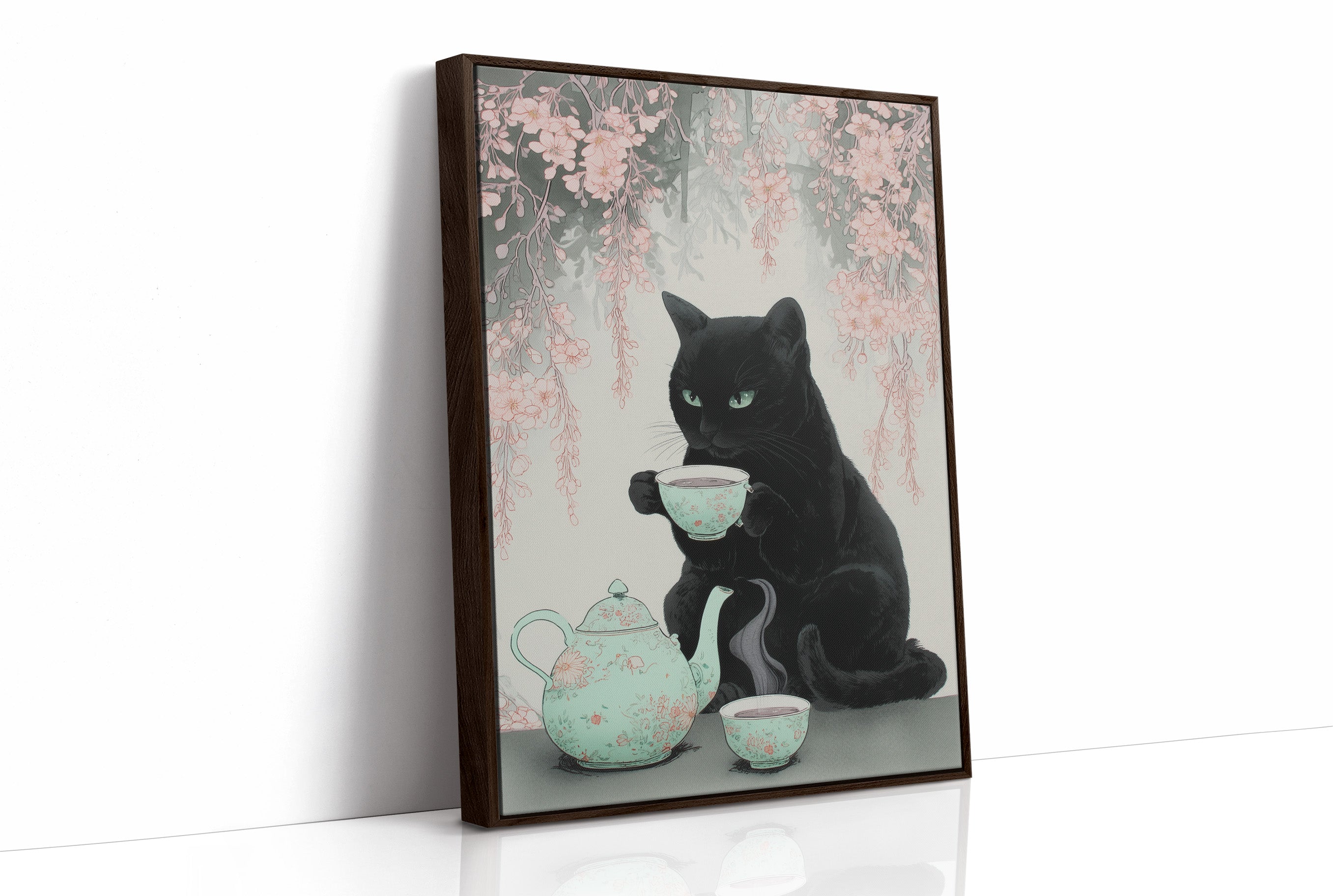 Black Cat's Cherry Blossom Tea Time