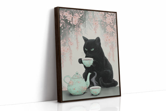 Black Cat's Cherry Blossom Tea Time
