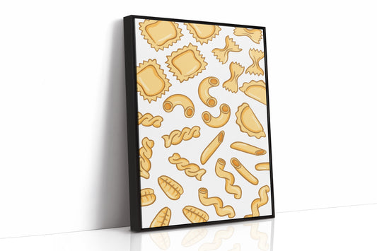 Pasta Shapes Dance In Golden Light