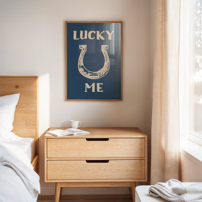 Lucky Me Horseshoe Print – Western Country Wall Art