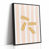 Pasta Dances Through Blush Stripes