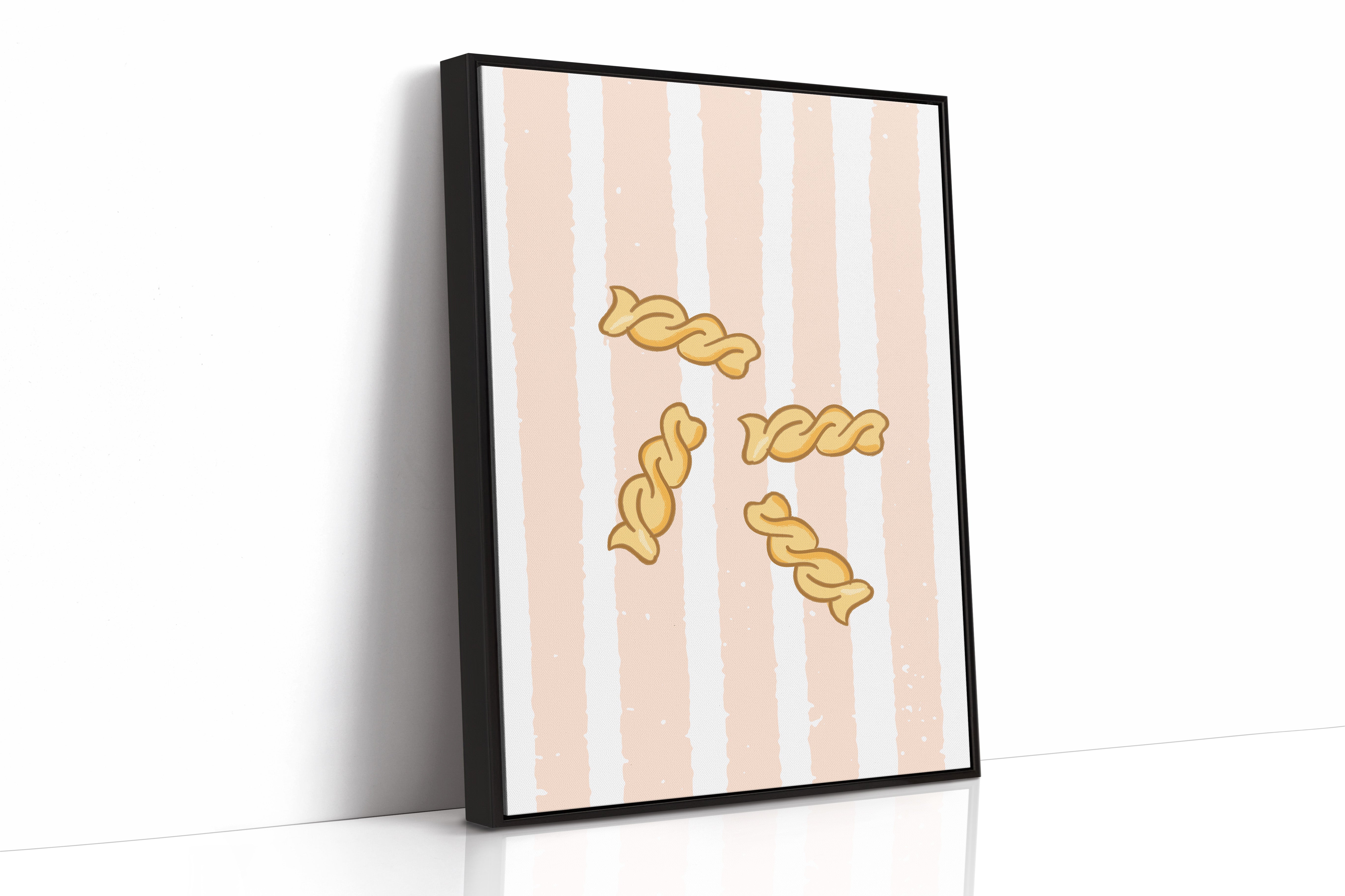 Pasta Dances Through Blush Stripes
