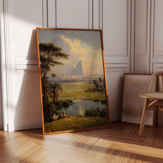 Ancient Pyramids Bathe In Golden Light