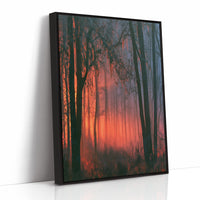 Forest Ablaze at Dusk