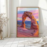 Delicate Arch at Dusk in Painted Sky