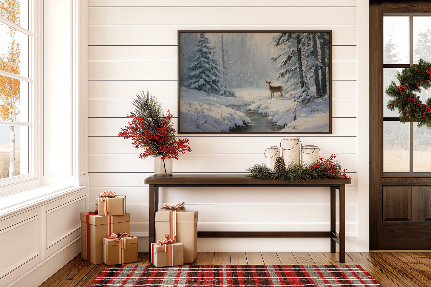 Winter Brook Calls Lone Stag