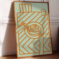 Morning Pancakes Meet Mint Lines