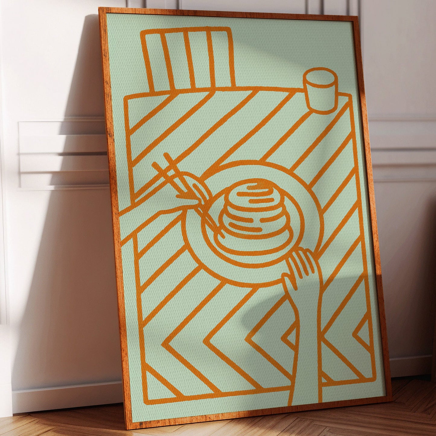 Morning Pancakes Meet Mint Lines