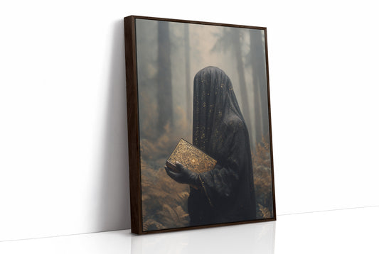Ancient Tomes Between Forest Mists