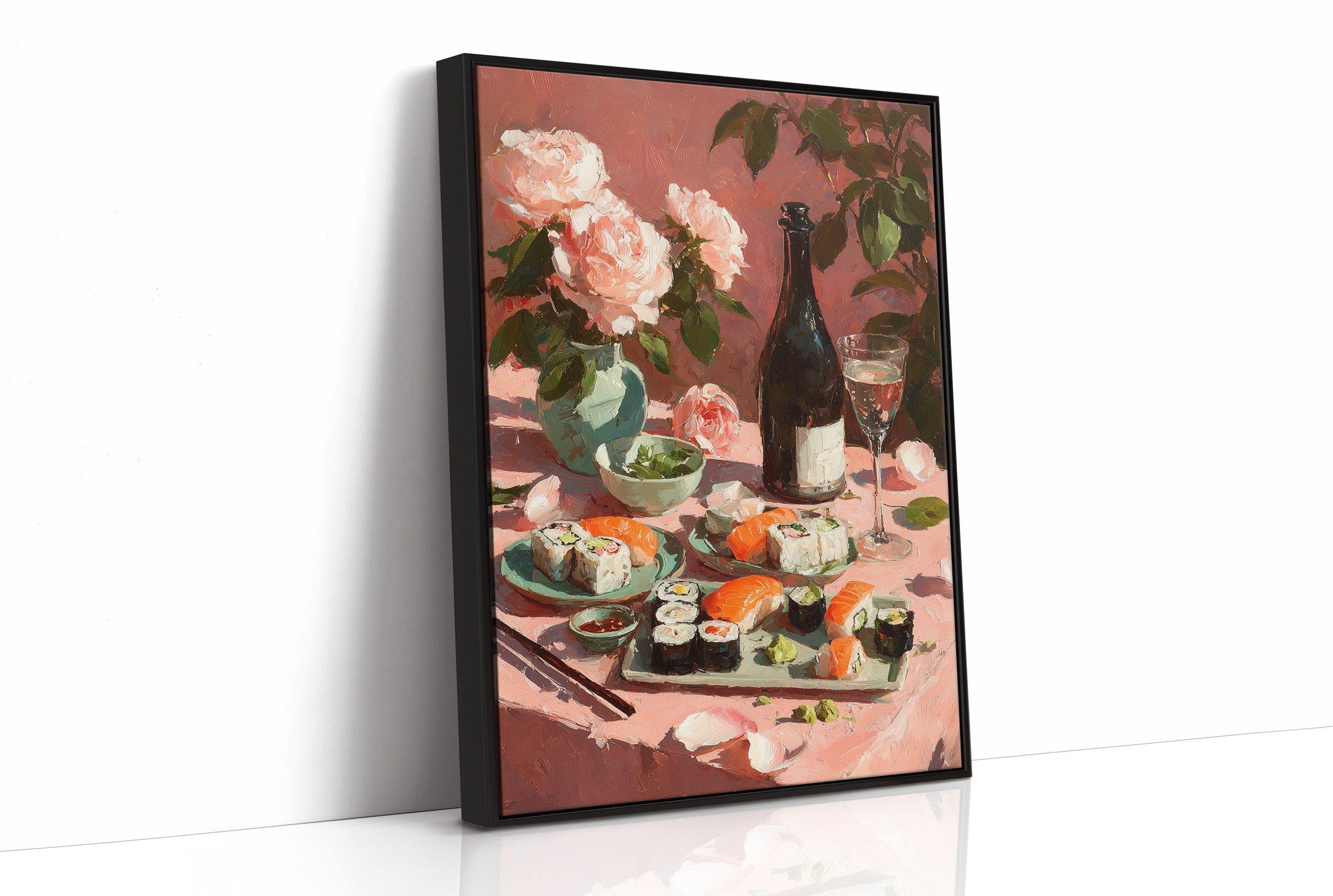 Sushi and Champagne Roses