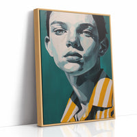 Teal Gaze in Gold