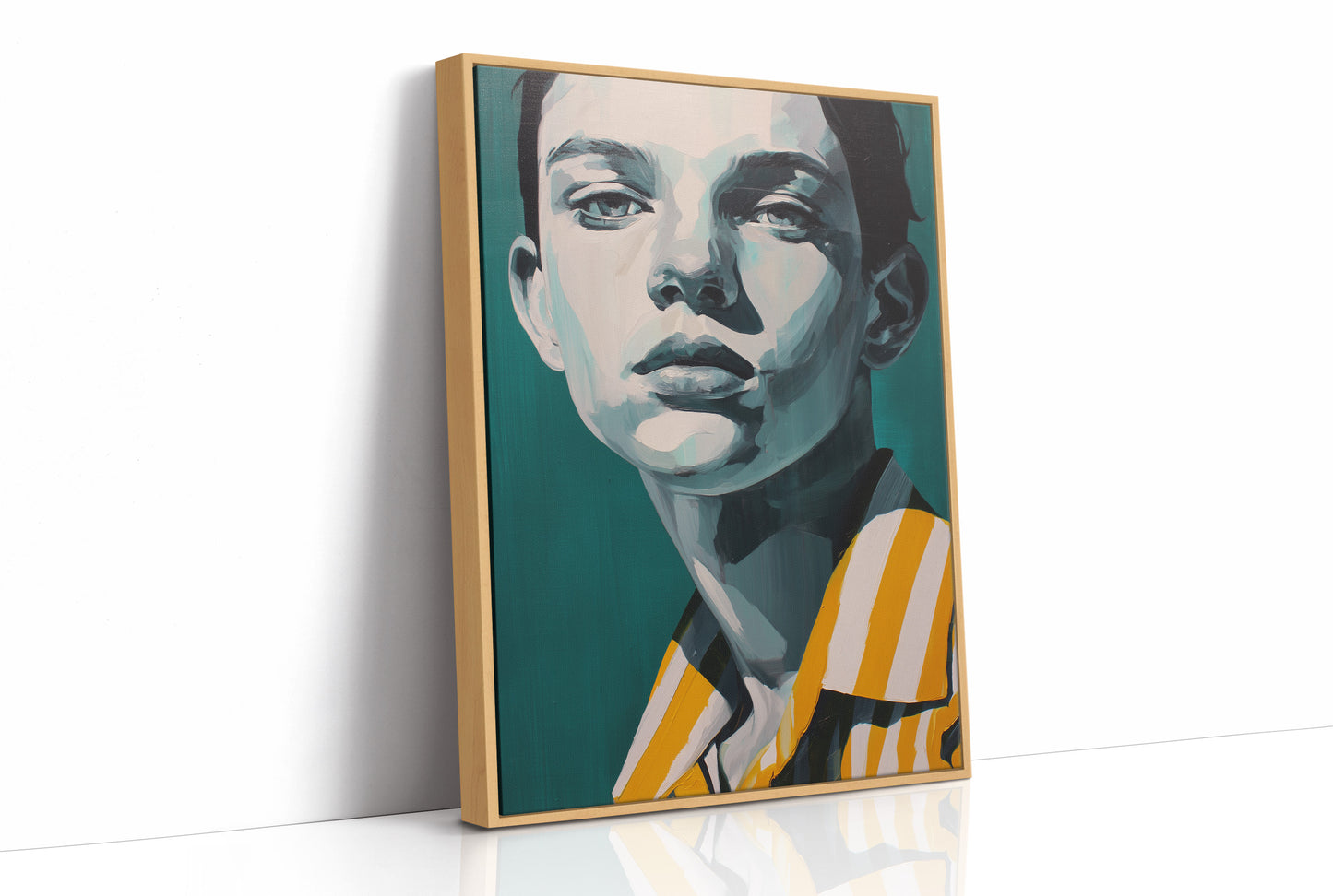 Teal Gaze in Gold