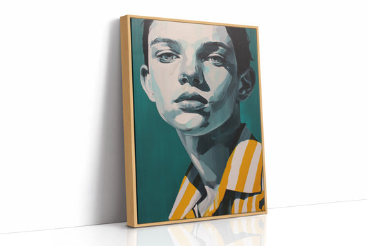 Teal Gaze in Gold
