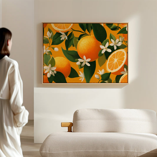 Citrus Blossoms Dance In Sunlight