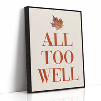Maple Leaves Write Autumn Letters