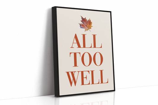 Maple Leaves Write Autumn Letters