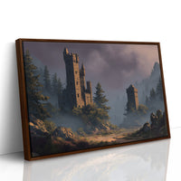 Ancient Towers Amid Mountain Mist