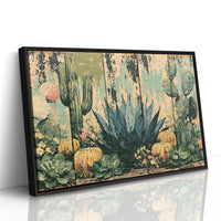Rustic Cactus Garden Panels