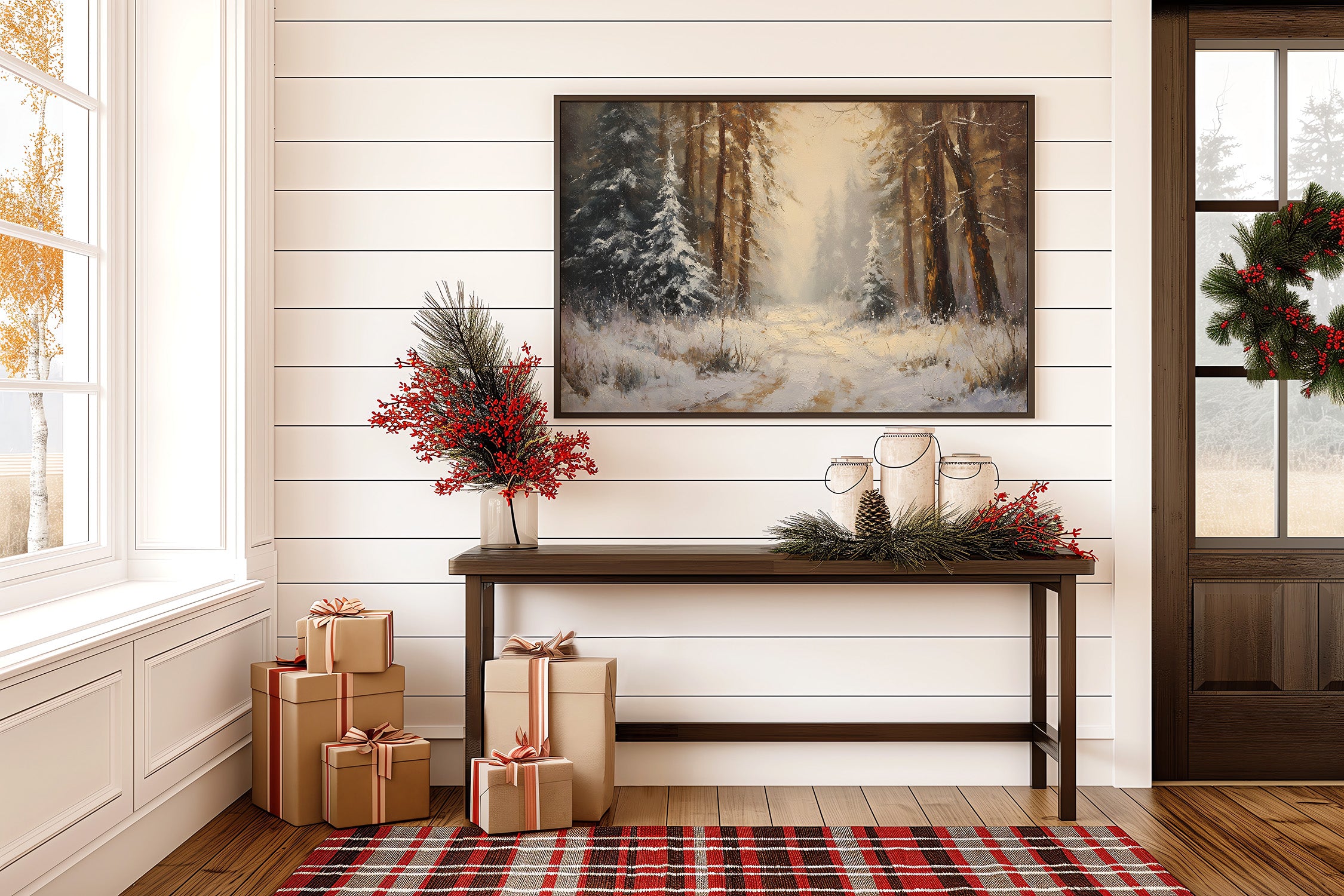 Winter Pines Hold Golden Memories