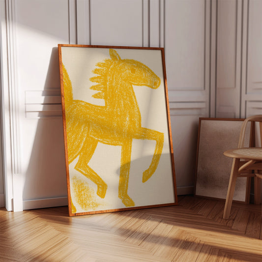 Wild Mustang In Golden Light