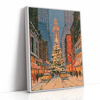 Snowfall on Fifth Avenue