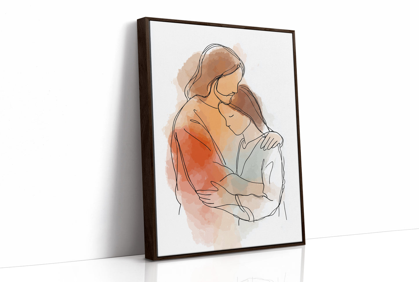 Tender Embrace Speaks Wordless Comfort