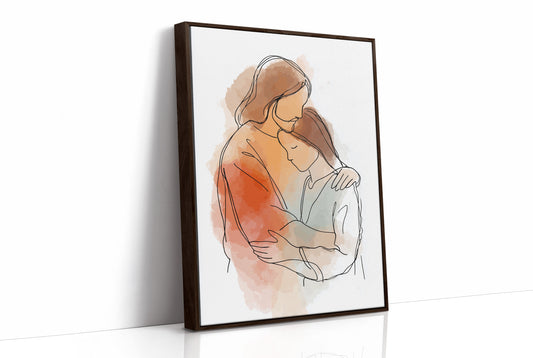 Tender Embrace Speaks Wordless Comfort