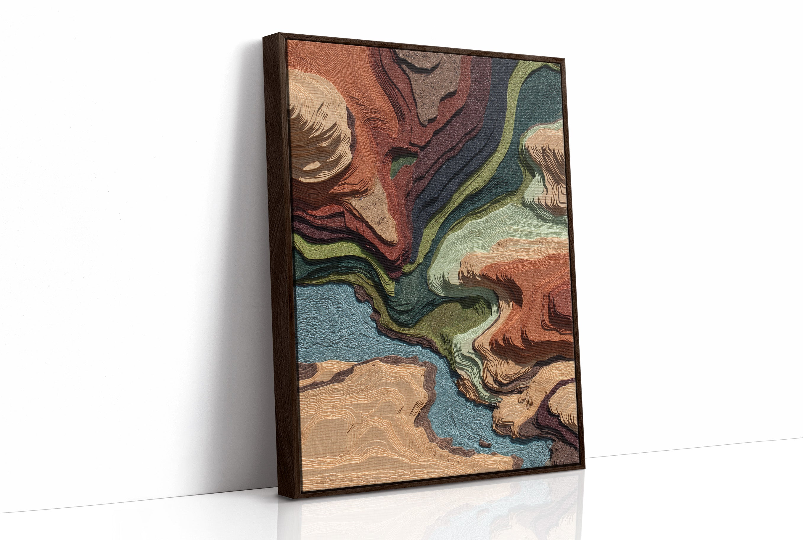 Currents Collide In Autumn Earth