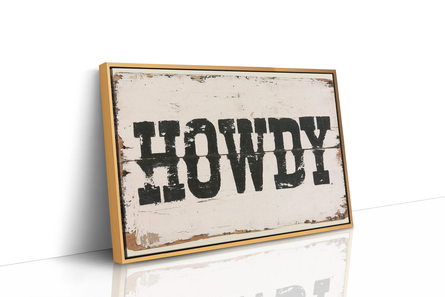 Howdy, Weathered Sign