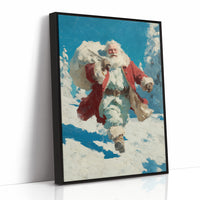 Santa Through the Snow