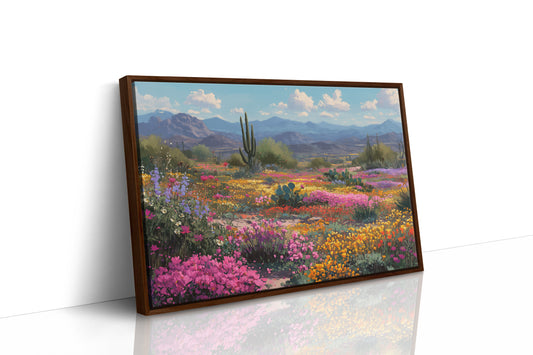 Saguaros Dance Through Wildflower Symphony
