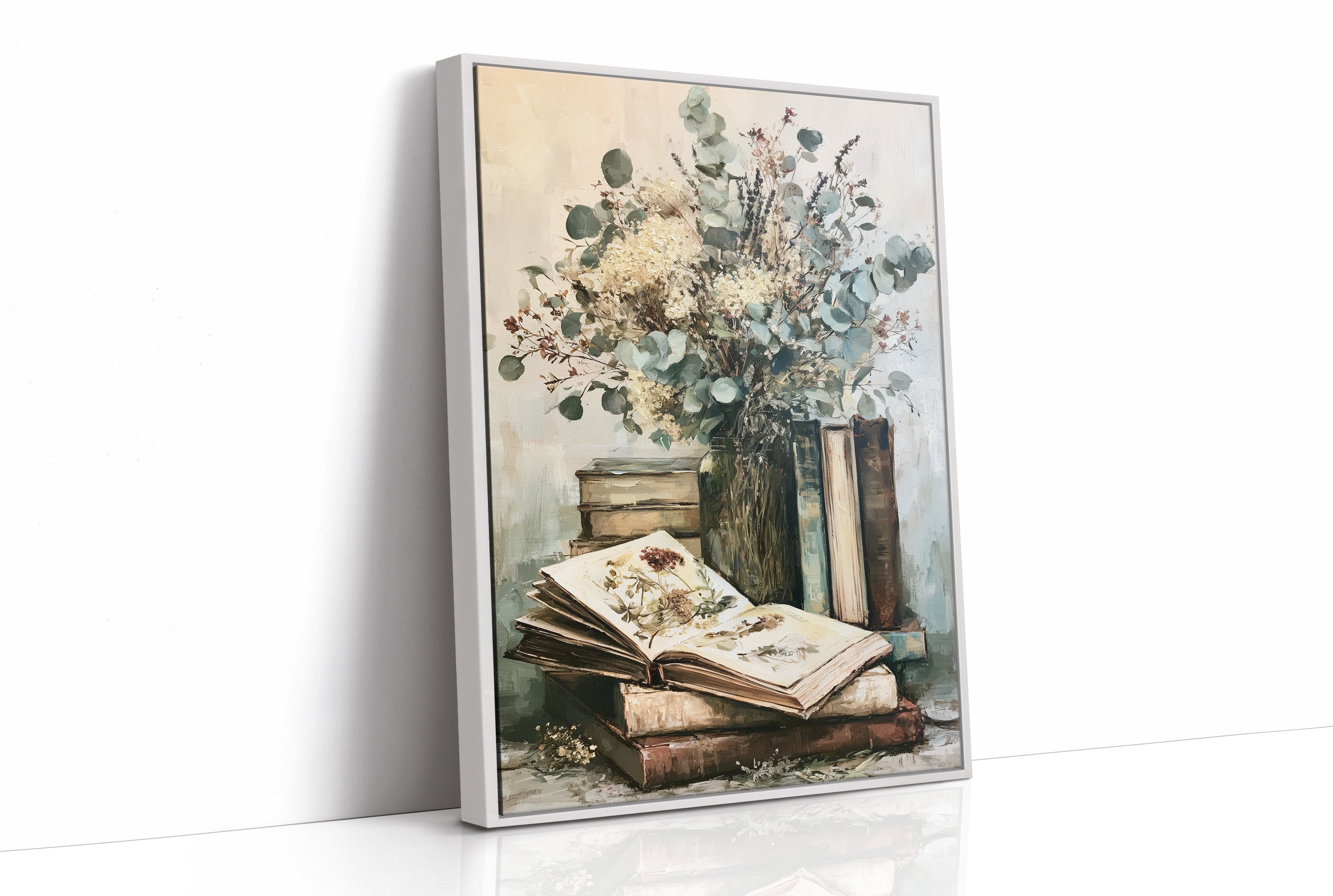 Eucalyptus & Pressed Blooms, Reading Corner