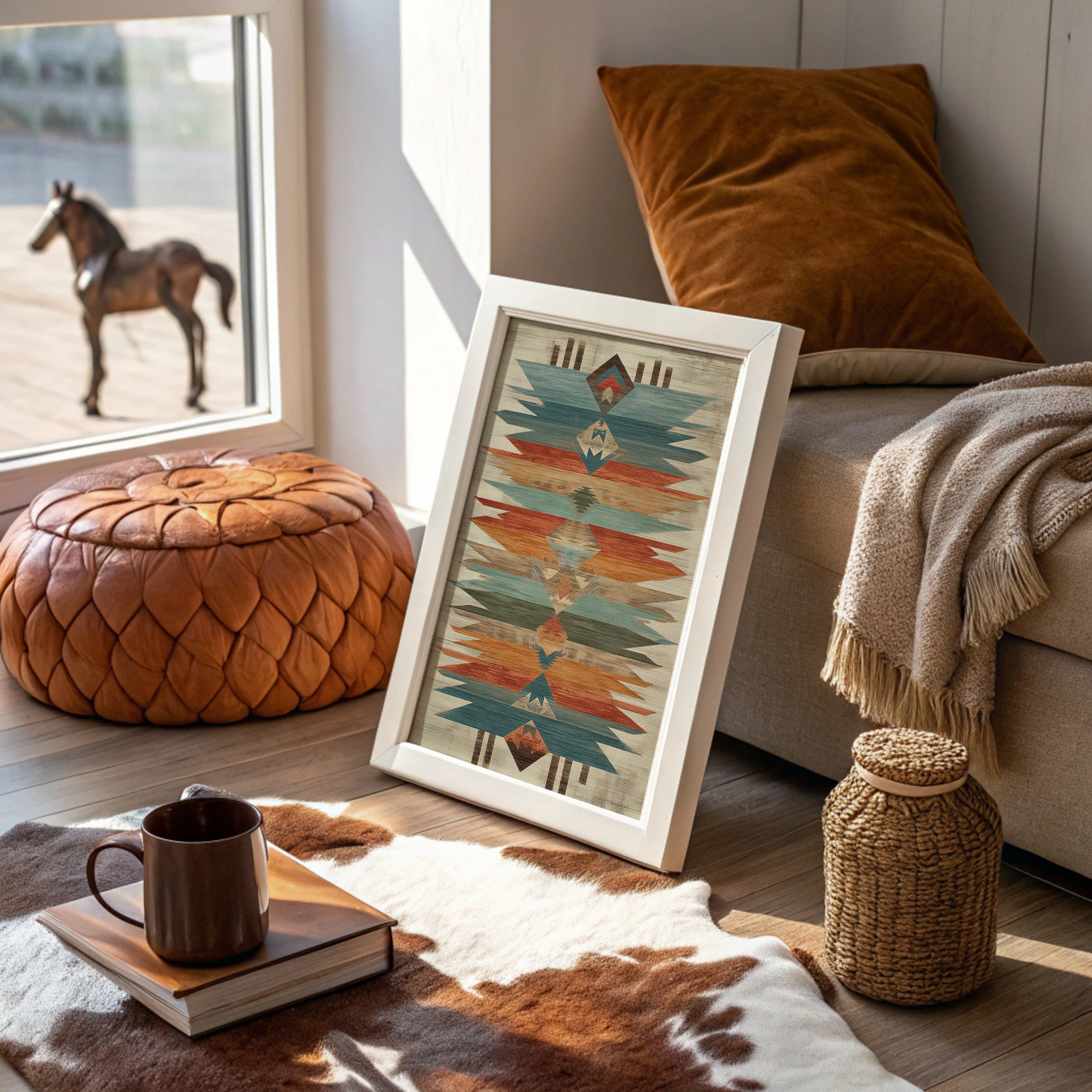 Ancient Stories Painted In Turquoise