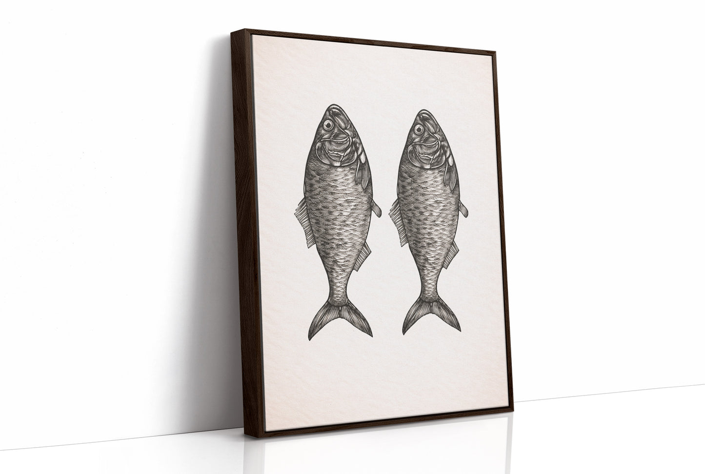 Mirrored Catch: Anatomical Fish Study